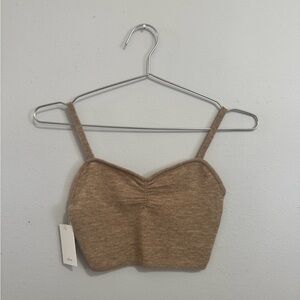 Wilfred Camel Knit Top